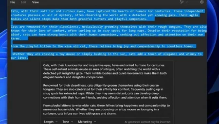Windows 11’in Not Defteri’ne Yapay Zeka Destekli Özetleme Özelliği Eklendi